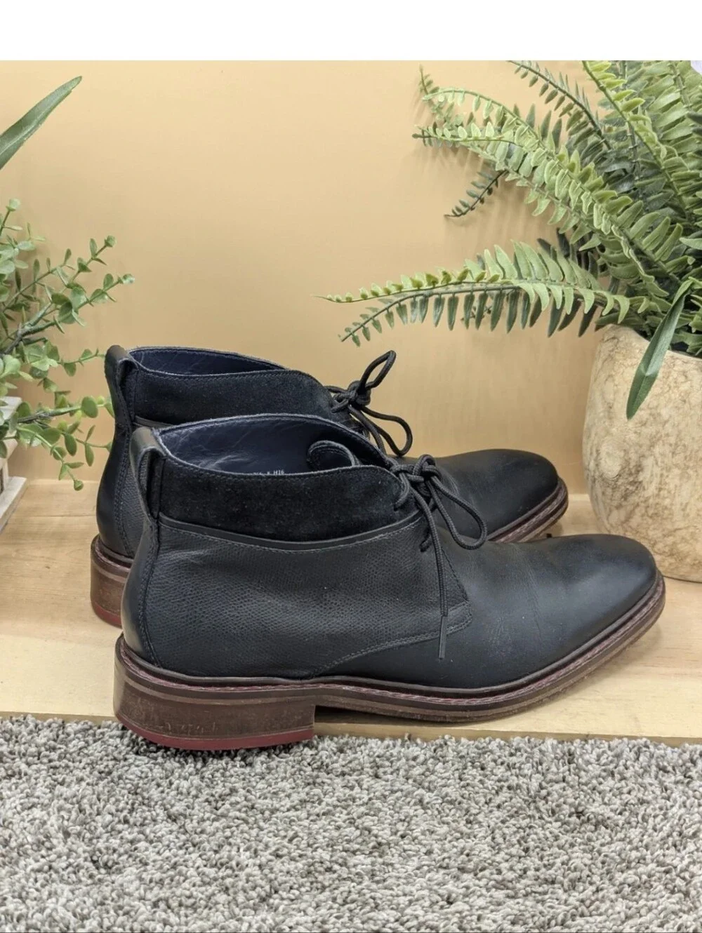 Cole Haan Men's Size 8 Colton Winter Chukka Boots Heeled Water Resistant